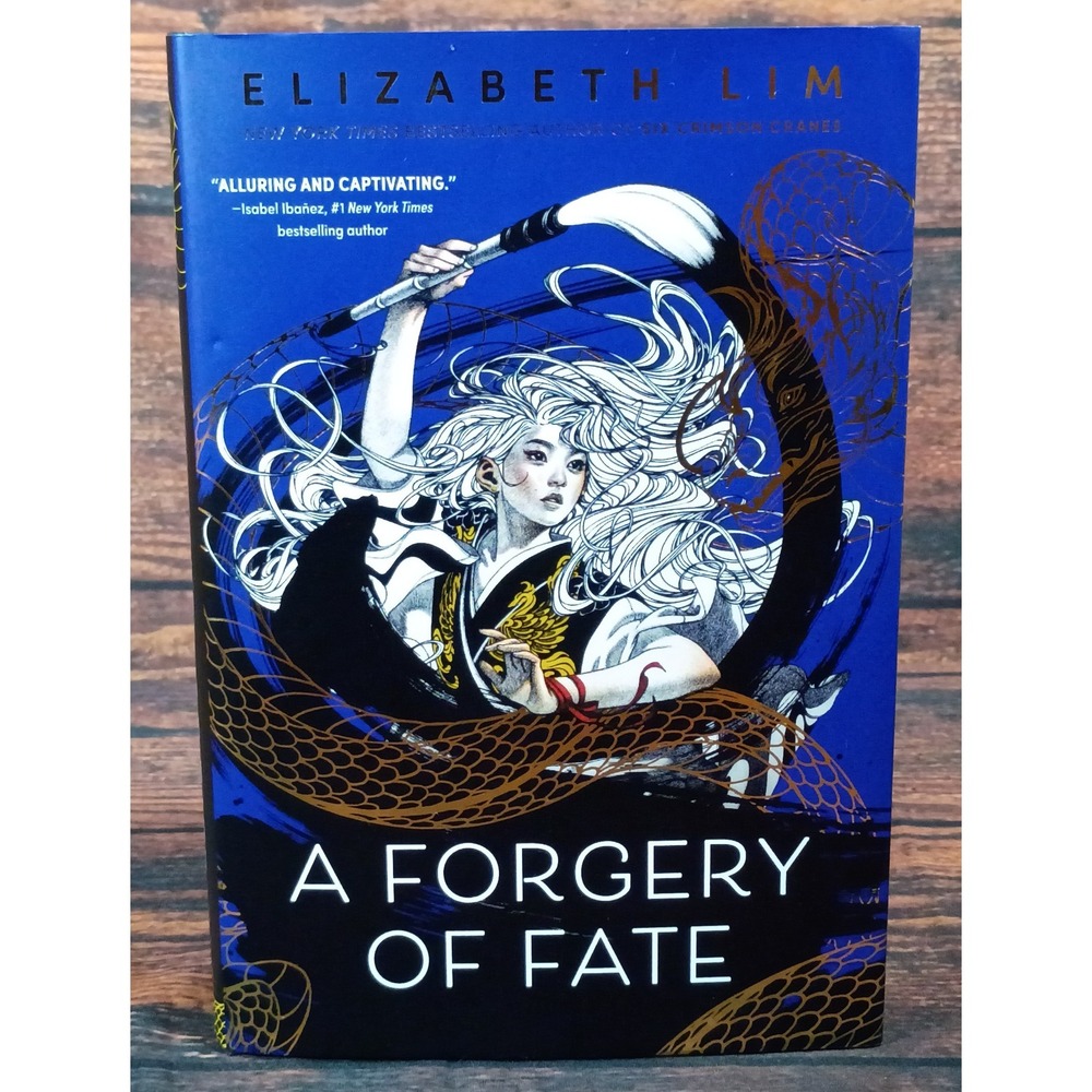 A Forgery of Fate Elizabeth Lim Hardcover Book Gold Gilded Edges Fantasy YA